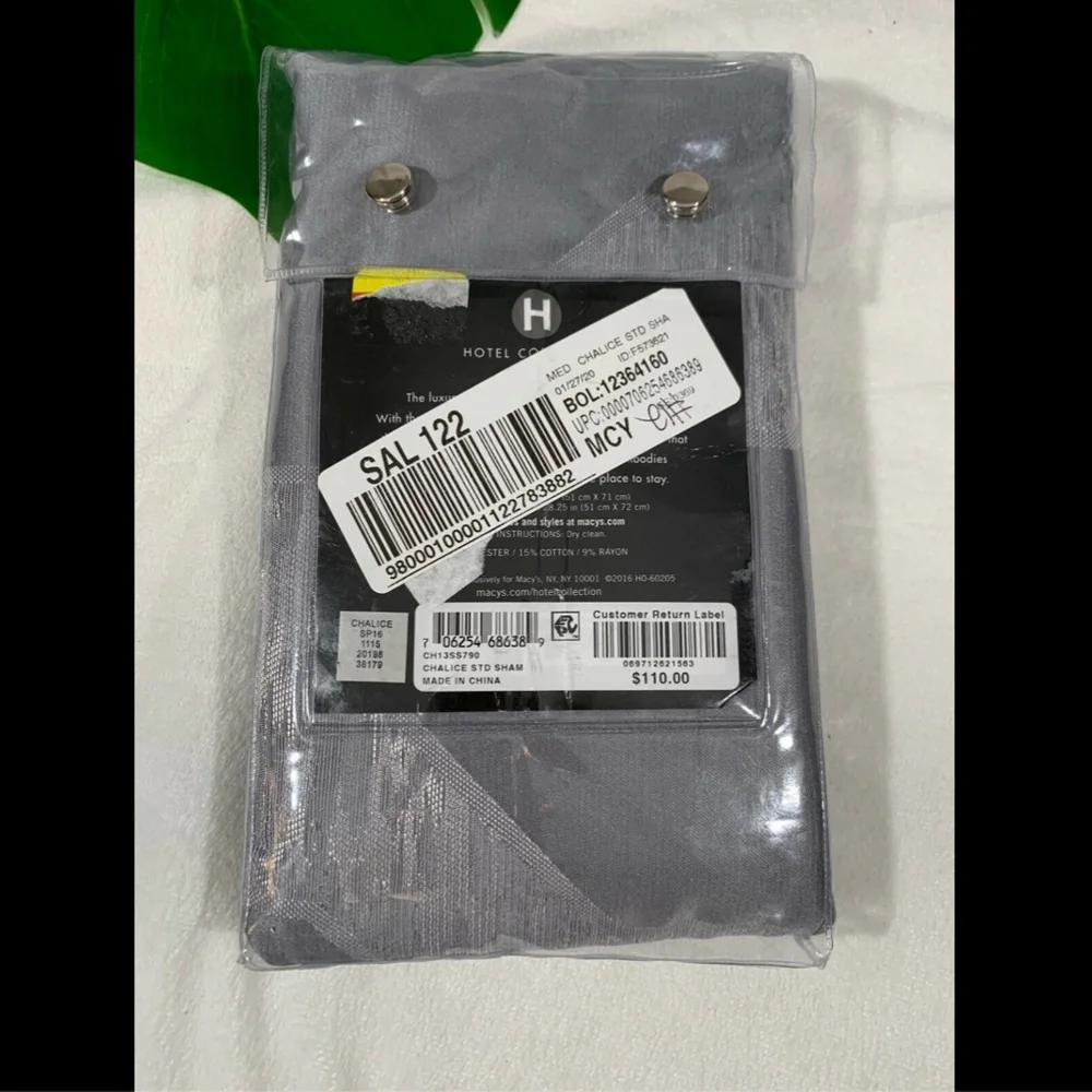 NIB $110 Hotel Collection Chalice Standard Pillowsham‎ Pillow Sham